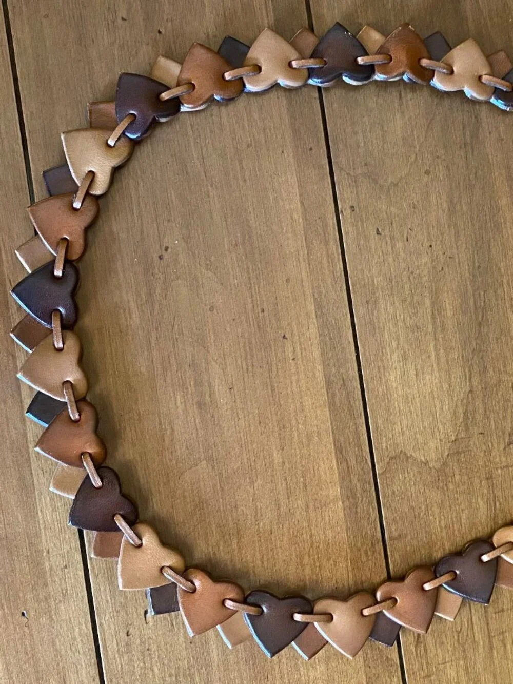 Women's Heart Shaped Leather Belt Small - Picture 9 of 9